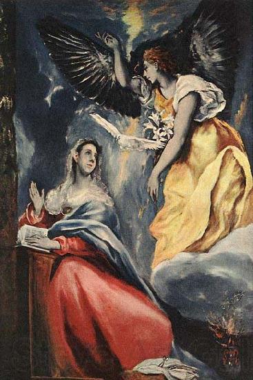 El Greco The Annunciation Norge oil painting art